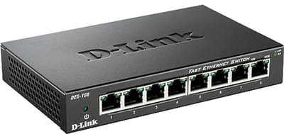 8-poorts Fast Ethernet Switch - Onbeheerd en Ventilatorloos