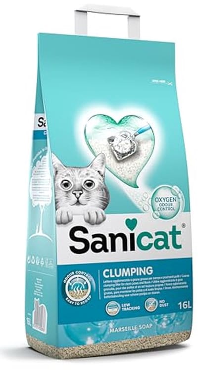 Kattenbakvulling Klontvormend - Kattenbakkorrels Geur - Hygiënisch Huisdier - Sterke Klontvorming - 16 Liter - Naturel