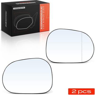 Frankberg 2x Buitenspiegelglas Voor Links Rechts voor Mercedes-Benz