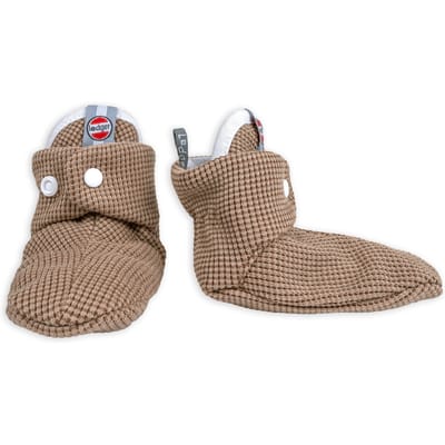 Lodger - Baby Slofjes Katoen - Beige - 0-3 Maanden - Blijven goed zitten - Newborn Slofjes