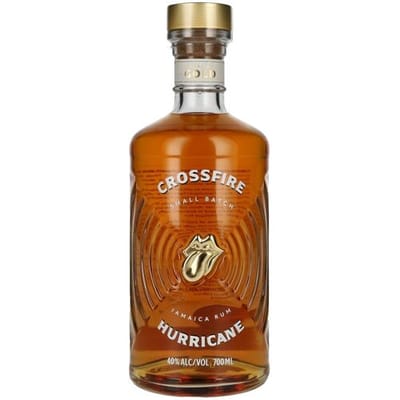 CROSSFIRE HURRICANE x ROLLING STONES Gold Small Batch Jamaica Rum 40% Vol. 0,7l
