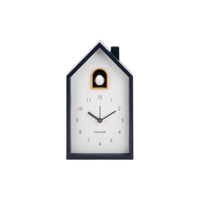 Karlsson Wekker Modern Cuckoo - Blauw - 12x6x20cm - Scandinavisch - Wekker voor slaapkamer - Wekkers