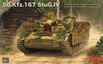 Rye Field Model Modelbouwpakket Militaire voertuigen - 5061 Sd.Kfz. 167 StuG IV Early Production w/full interior Plastic - 1:35 - Modelbouw