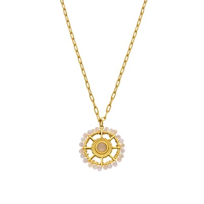 Luxeketting met glanzende zirkonia 18k goud afwerking - Yakde