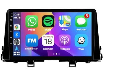 Autoradio 4/64GB met Carplay en Android auto | Geschikt voor Kia Picanto en Morning 3 2016-2022 | Radio scherm met Navigatie | 2016 2017 2018 2019 2020 2021 2022