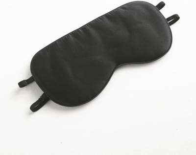 Zijden Slaapmasker voor Comfortabel Slapen - Blokkeer Licht met Verstelbare Riem en Draagtas