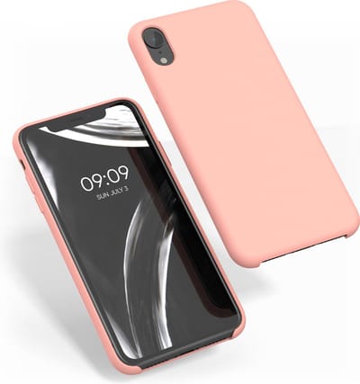 kwmobile telefoonhoesje geschikt voor Apple iPhone XR - Hoesje met siliconen coating - Smartphone case in roze grapefruit