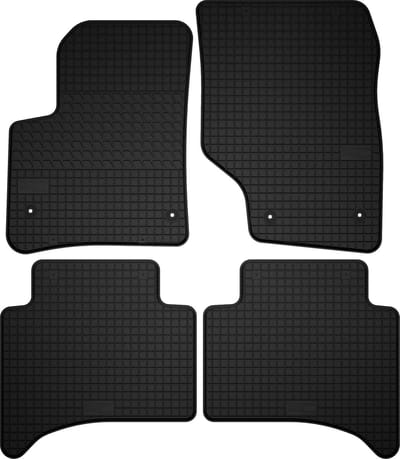 Wielganizator SolidTread - Auto Rubbermatten - Volkswagen Touareg I - Compleet - Zwart
