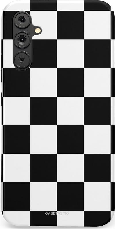 Casetastic Hoesje Geschikt voor Samsung A34 (5G) - Stijlvolle Beschermende Duo-layer Case - Schaak