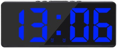 longziming -Digitale Wekker voor Slaapkamer – LED Klok met Temperatuur – Instelbare Helderheid – Zwart/Wit