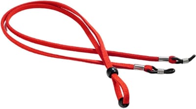Brillenketting - Zonnebrilhouder - Veilig Bril Dragen - Verstelbaar Ontwerp - 70 cm - Rood