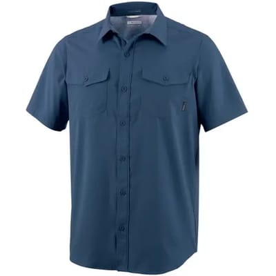 Columbia Utilizer II Solid Short Sleeve Shirt - Collegiate Navy - Heren - Maat XXL