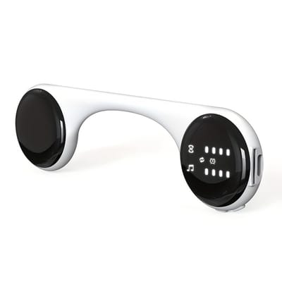 Bluetooth-slaapluidspreker met botgeleiding, slaaphulpmiddel voor onder het kussen, witte ruisspeler, compatibel met TF-kaartsleuf, oorvriendelijk, draagbaar slaaphulpmiddel (wit).