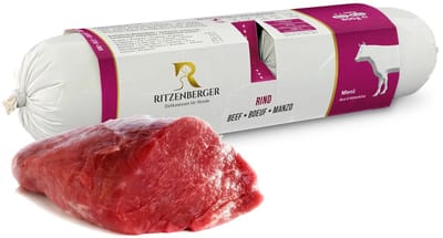 Ritzenberger Rund met Rijst en Kwark compleet gestoomde worst. 24 x 400 gram (doos 12 rollen, 9,6 kilo totaal)