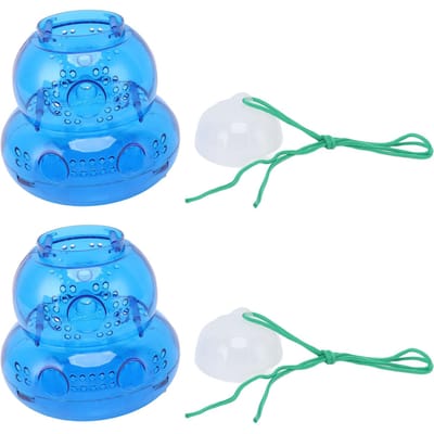 2 Jeux de Pièges à Guêpes en Plastique Forme de Gourde Suspendue pour l'Extérieur blue