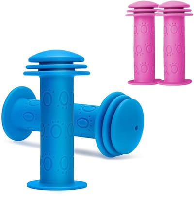 Cosensi- Fietshandgrepen Antislip - Fietshandvat 22 mm - Veiligheidsuiteinde 105 mm - Zacht TPE-rubber - Geschikt voor Kinderfiets/Scooter - Duurzaam en Makkelijk Schoon te Maken