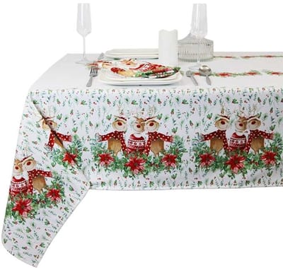 Kerst Tafelkleed Filip Kerstdieren 140x200cm