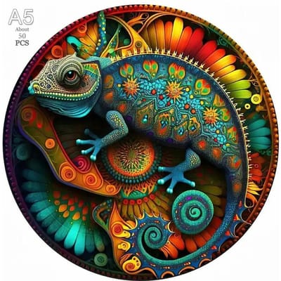 Kameleon Dieren Legpuzzels ideaal voor Volwassenen Kinderen Interactieve Spellen Verjaardagscadeaus 3D Leergerichte Speelgoed Olifant W14557WW-
