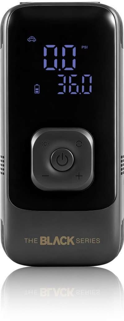 Black Series – Draagbare autobandenpomp – 150 PSI, slimme automatische stopfunctie en digitaal LED-display – Zwart