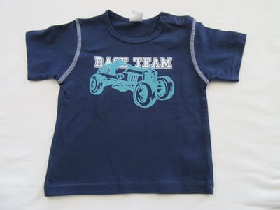 Dirkje, jongens , t-shirt korte mouw , marine, race team 18 maand 86