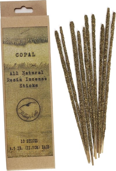 Vegan wierookstokjes Copal, Traditional, Prabhuji's Gifts, 10 sticks