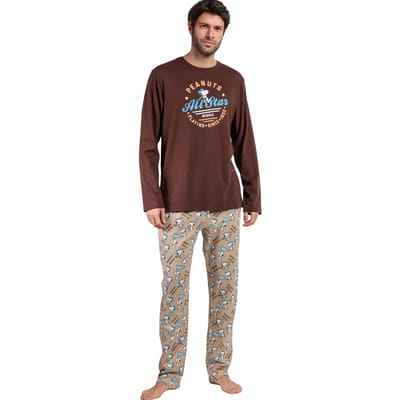 Setjes Admas Pyjama broek top lange mouwen Varsity Squad Peanuts