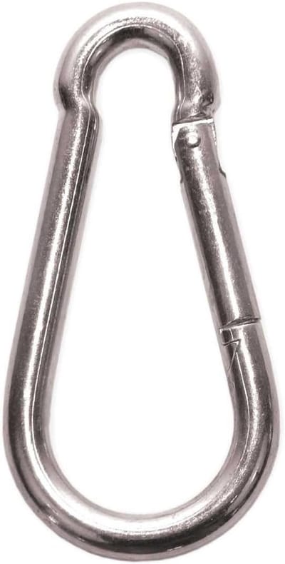 Gegalvaniseerde Karabijnhaak - Verbindingshaak Staal - Trekken en Optillen - Duurzame Connector - 4x40mm - Zilverkleurig