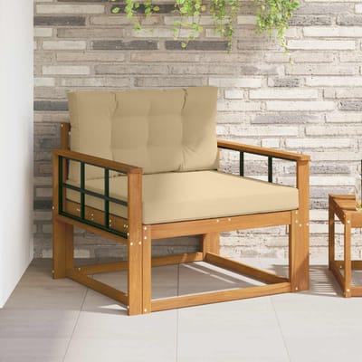 vidaXL - Buiten - Midden - Sofa - Naturel