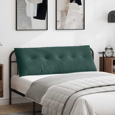 vidaXL - Rugkussen - Donkergroen - 140 - x - 50 - cm - Corduroy - stof