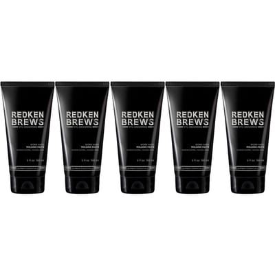 5x Redken Brews Work Hard Molding Paste 150ml