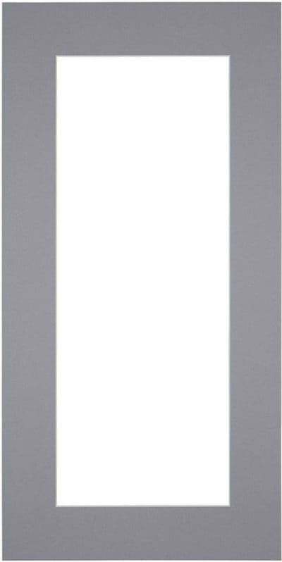 Passe-Partout Fotomaat 40x55 cm - Lijstmaat 45x80 cm - Grijs - Museumkarton - Fotolijst niet inbegrepen