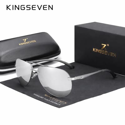 KingSeven Air - Pilotenbril met open montuur - UV400 en polarisatie filter - Z71