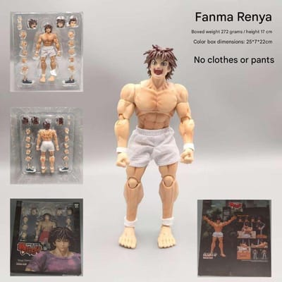 17cm Baki Hanma 1/12 Gearticuleerd Anime Figuur Model Standbeeld geweldig voor dagelijks gebruik perfect om cadeau te geven met zorg gemaakt 18cm
