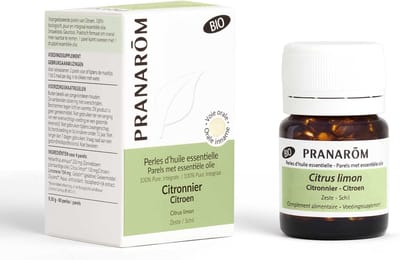 Pranarom - Perles d'Huile Essentielle de citronnier - Bio - 60 Perles
