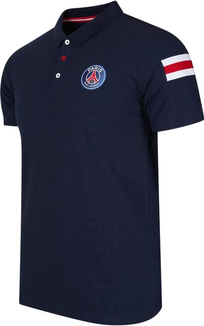 PSG poloshirt voor volwassenen - maat M - blauw - Paris Saint-Germain
