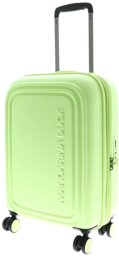MANDARINA DUCK trolley Logoduck + Expandable Trolley Matcha Lichtgroen 55cm