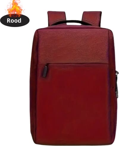 Nivard Laptoptas Krasbestendig - Laptop Sleeve - Rugtas - Schoudertas - Laptoshoes - Kantoortas - Dames & Heren - Rood Zonder USB