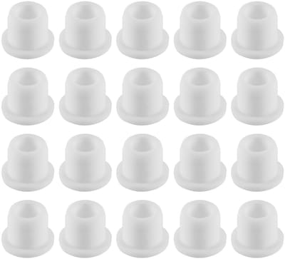 Dailygoods- Knoppluggen 20 Stuks - Waterdichte Rubber - Temperatuurbestendig tot 250 °C - Corrosiebestendig - Geschikt voor Gaten van 12 mm - Afdekken van Leidingen - Rubberen Stop