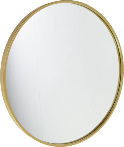 Fragix Boston wandspiegel rond - Goud - Metaal - Ø60cm - Industrieel