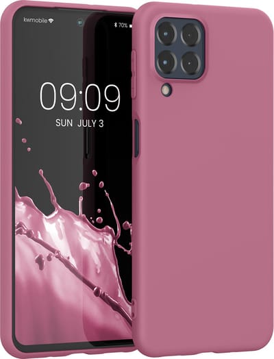 kwmobile telefoonhoesje geschikt voor Samsung Galaxy M53 5G - Hoesje voor smartphone - Back cover in donkerroze