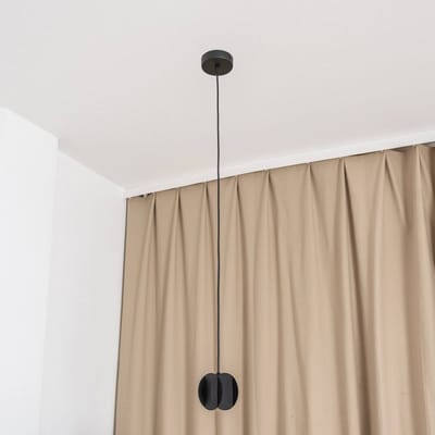 HELAM GAMBIT hanglamp, zwart, Ø 10 cm, metaal, GU10