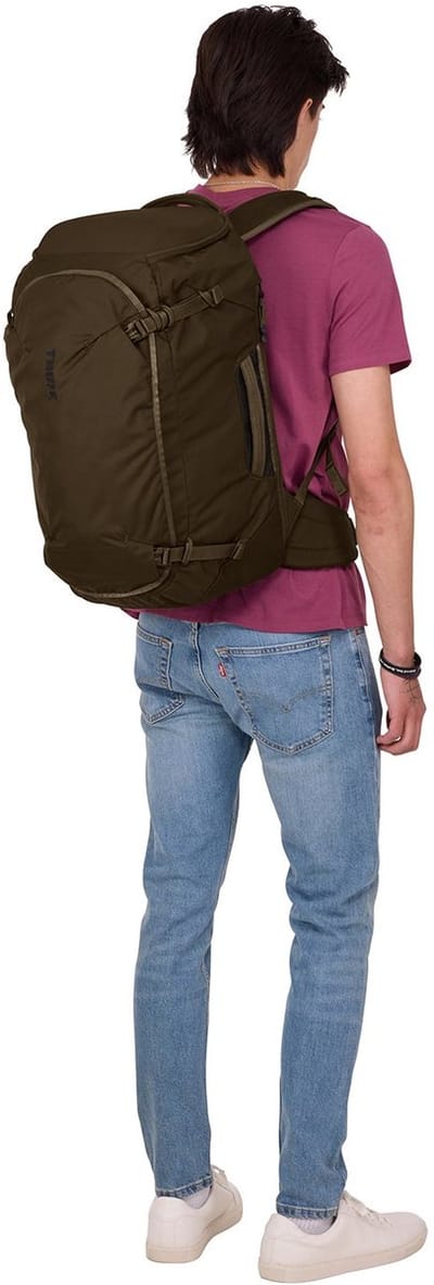 THULE Vrije tijd rugzak Rugzak met laptopvak Landmark Travel Pack 40L Deep Khaki Donkergroen