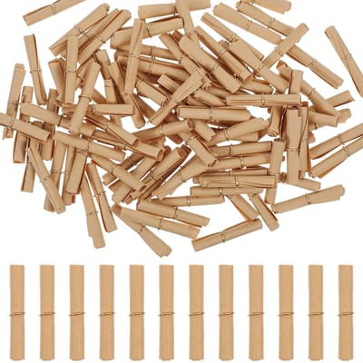 Dailygoods- Papierrollen 100 stuks - Vintage Mini-papierrollen - Gelukswensen - Tombola-los - Kinderverjaardagen - Adventskalender - Hoogwaardig Kraftpapier