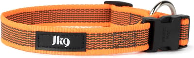 Halsband voor Honden 20 mm (27-42 cm) in Oranje-Grijs - Sterk en Duurzaam