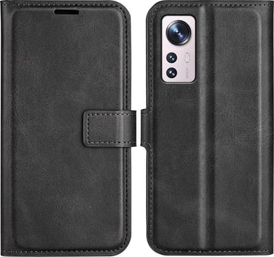 Coverup Hoesje - Geschikt voor Xiaomi 12 Lite Hoesje - Coverup Deluxe Book Case - Zwart
