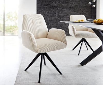 Gestoffeerde-stoel Zoa-Flex kruisframe hoekig zwart koord beige pocketveer kern