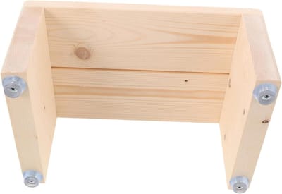Houten Badkruk - Opstapje Badkamer - Veilig Douchen - Antislip Ontwerp - 30 x 20 x 15 cm - Lichtbruin