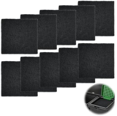 Actieve Koolstoffilters voor Biologische Afvalbak - 10 Stuks Vervangingsfilters Geschikt voor Keuken, Geurabsorberend en Duurzaam Accessoire