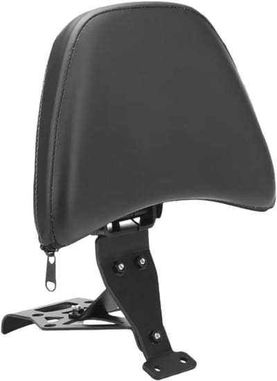 Motorfiets Rugleuning - Rijcomfort Verhoger - Comfortabel Rijden - Verstelbare Steunhoek - 1.25 kg - Zwart