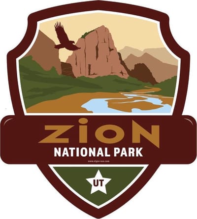 Signs-USA - Landmark ZION National Park - Wandbord - 28 x 31 cm